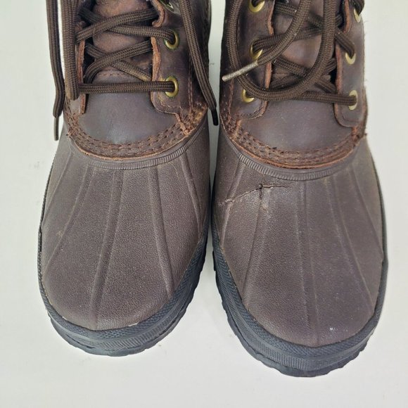 Ugg Mens Yucca 1015382 Brown Waterproof Winter Leather Duck Boots Size 10 main image 4